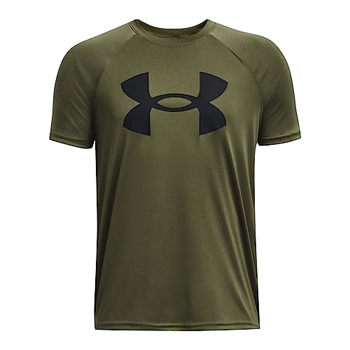 Under Armour Jungen Tech Big Logo Kurzarm T-Shirt, grün, XS Under Armour Jungen Tech Big Logo Kurzarm T-Shirt, grün, XS von Under Armour