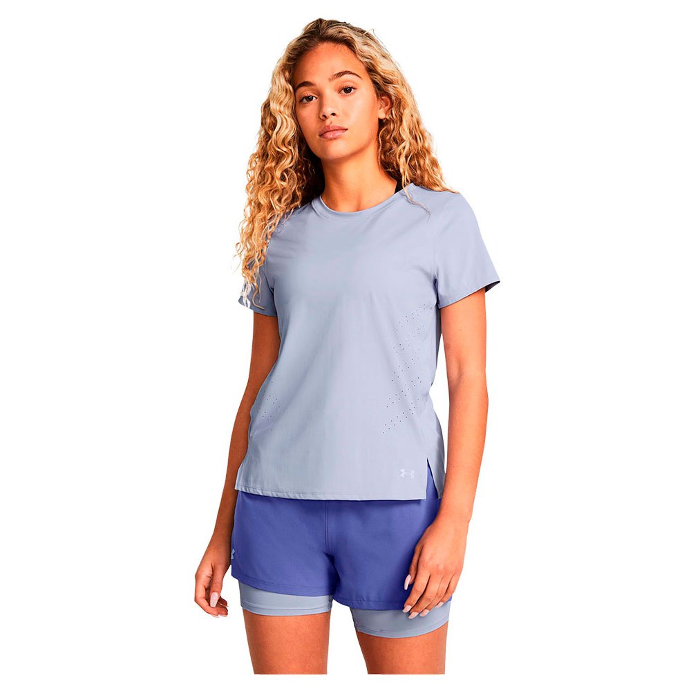 Under Armour Laser Short Sleeve T-shirt Blau L Frau von Under Armour