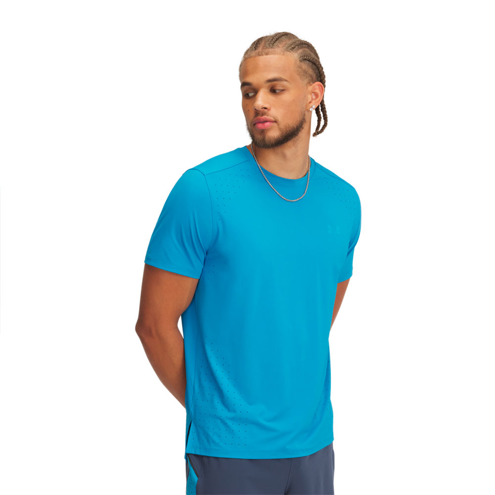 Under Armour Launch Elite Short Sleeve T-shirt Blau M Mann Under Armour Launch Elite Short Sleeve T-shirt Blau M Mann von Under Armour