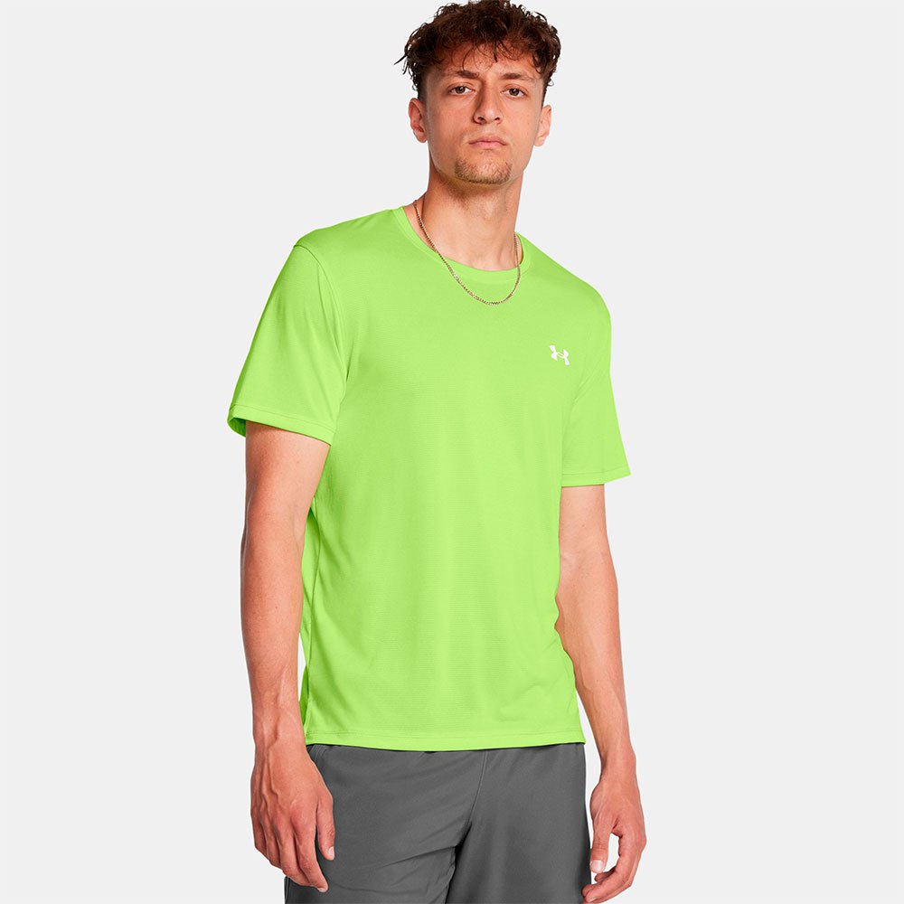 Under Armour Launch Short Sleeve T-shirt Grün 2XL / Regular Mann von Under Armour