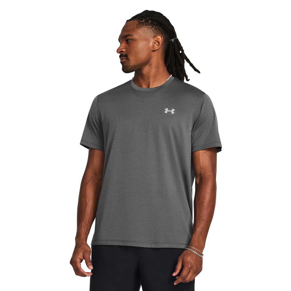 Under Armour Launch Short Sleeve T-shirt Grau L / Regular Mann von Under Armour