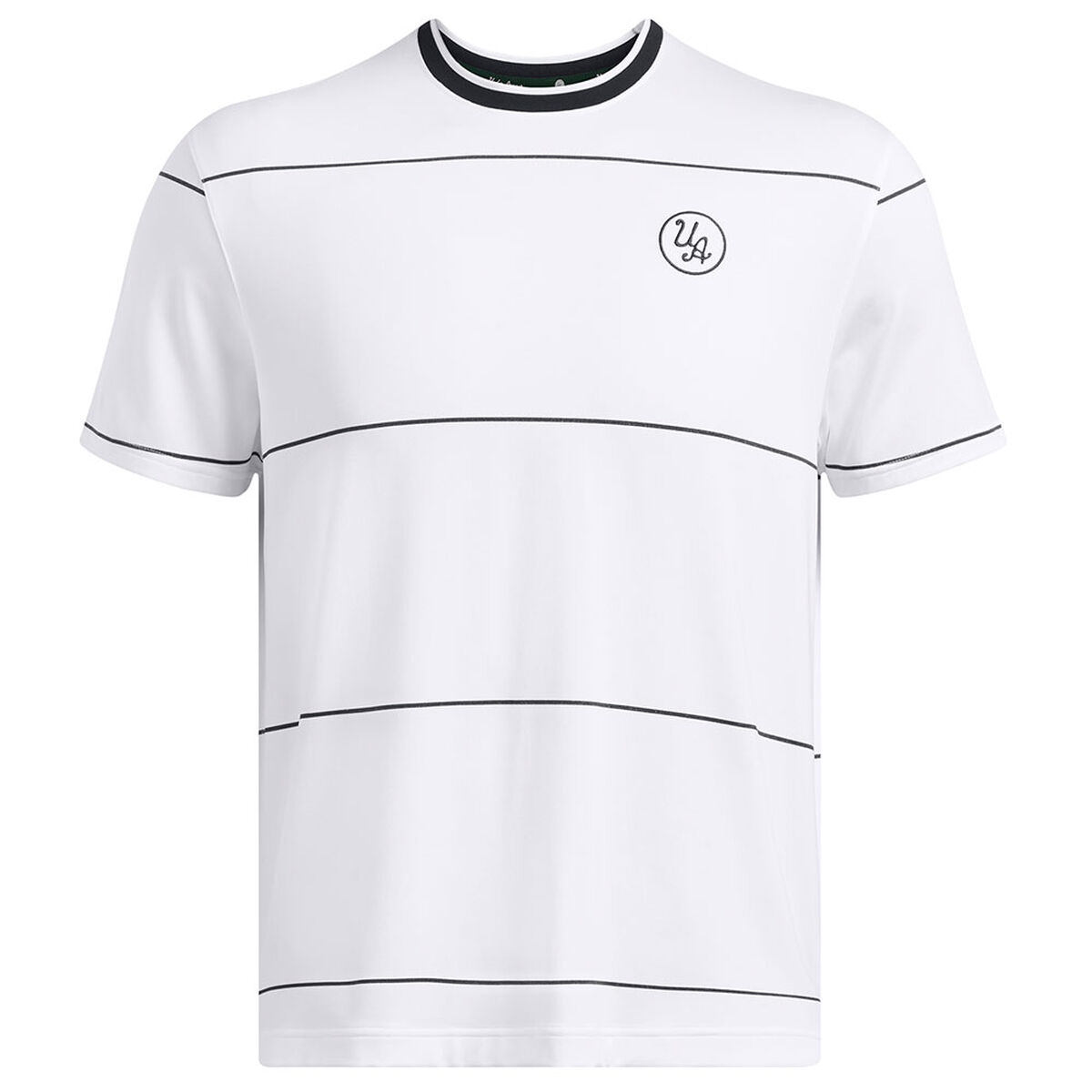 Under Armour Men's Drive Goin Under Golf T-Shirt, Mens, White/black/black, Large | American Golf von Under Armour