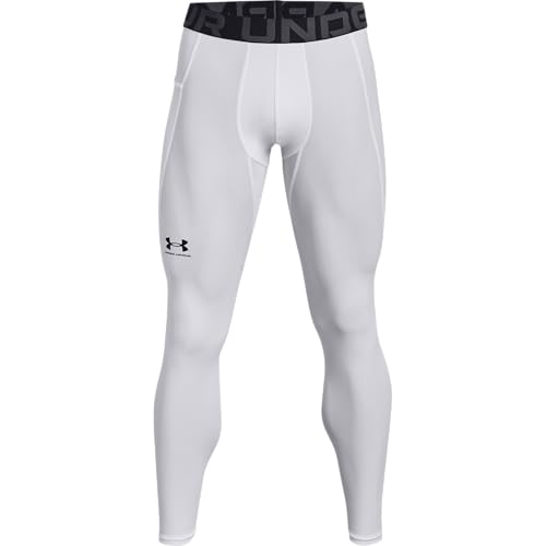 Under Armour Men's HeatGear Armour Leggings, White, X-Small von Under Armour