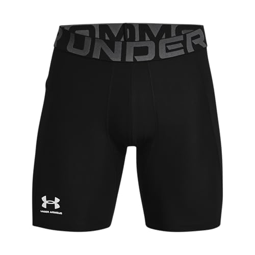 Under Armour Herren Ua Hg Armour Kurze Laufhose atmungsaktive Herrenshorts, Black/White, M EU von Under Armour