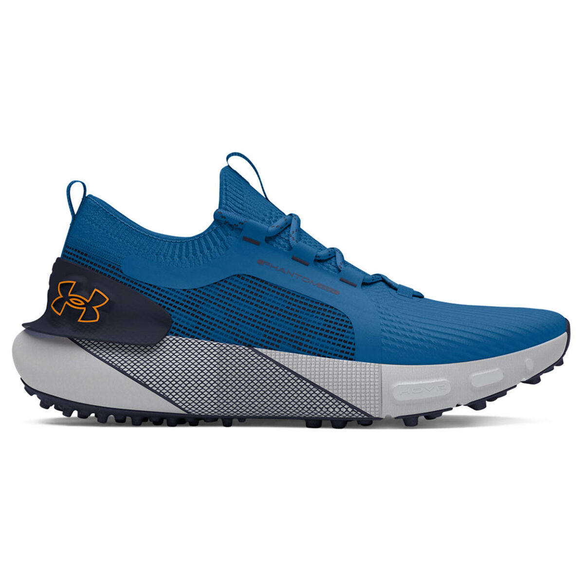 Under Armour Men's Phantom Spikeless Golf Shoes, Mens, Photon blue/navy/nova orange, 7 | American Golf von Under Armour