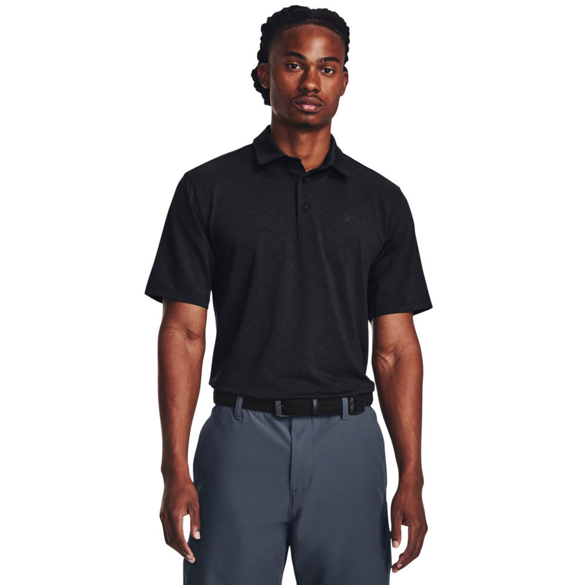 Under Armour Men's Playoff Birdie Jacquard Golf Polo Shirt, Mens, Black, Xl | American Golf von Under Armour