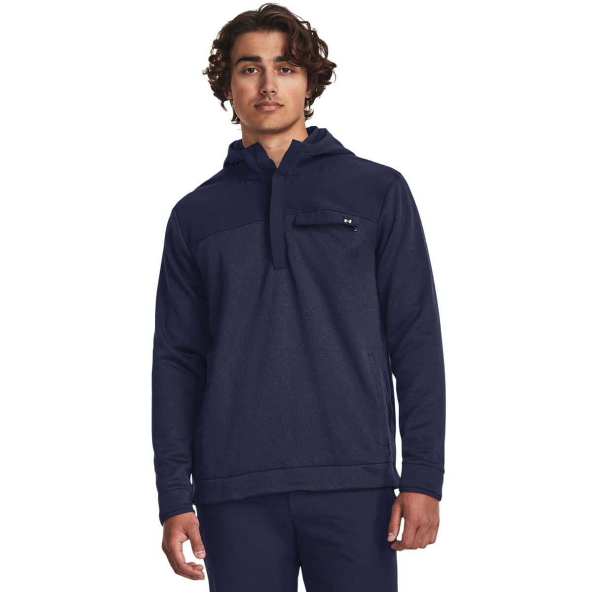 Under Armour Men's Storm Golf Sweater Fleece Quarter Zip Golf Hoodie, Mens, Midnight navy, Large | American Golf von Under Armour