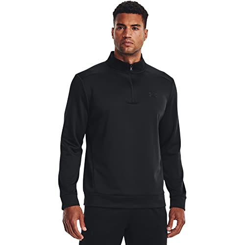 Under Armour Herren Armour 1/4 Zip Fleece Tops, Schwarz, XL EU von Under Armour