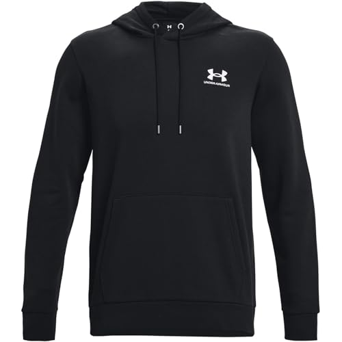 Under Armour Mens Fleece Tops Men's Ua Essential Fleece Hoodie, Black, 1373880-001, XL von Under Armour