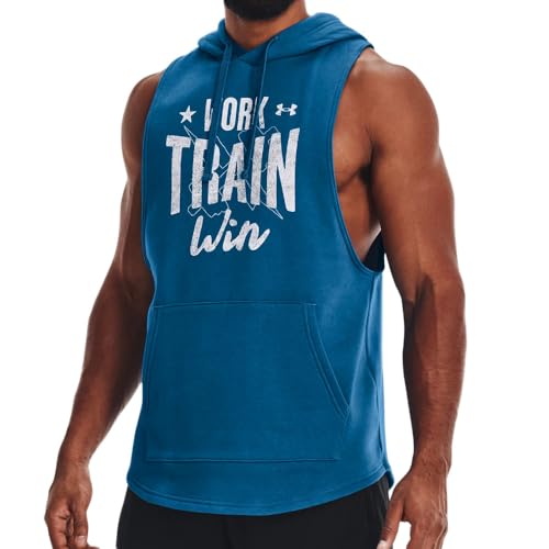 Under Armour Mens Fleece Tops Men'S Ua Rival Fleece Wtw Sleeveless Hoodie, Csb, 1370353-899, XL Under Armour Mens Fleece Tops Men'S Ua Rival Fleece Wtw Sleeveless Hoodie, Csb, 1370353-899, XL von Under Armour