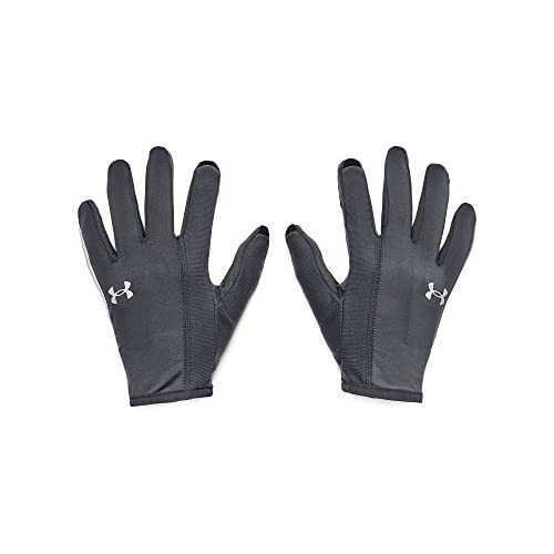 Under Armour Mens Full Finger Gloves Men's Ua Storm Run Liner Gloves, Pitch Gray, 1377510-012, LG von Under Armour
