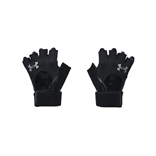 Under Armour Herren M's Weightlifting Gloves, atmungsaktive Gym Handschuhe mit Handfläche aus Leder, verstellbare Trainingshandschuhe von Under Armour