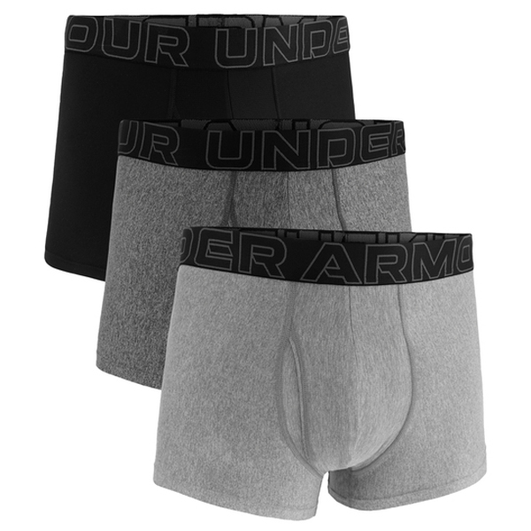 Under Armour - Performance Tech 3 Solid Boxerjock 3 Pack - Alltagsunterwäsche Gr 4XL grau/schwarz von Under Armour