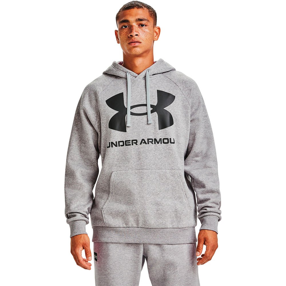 Under Armour Rival Big Logo Hoodie Grau L Mann von Under Armour