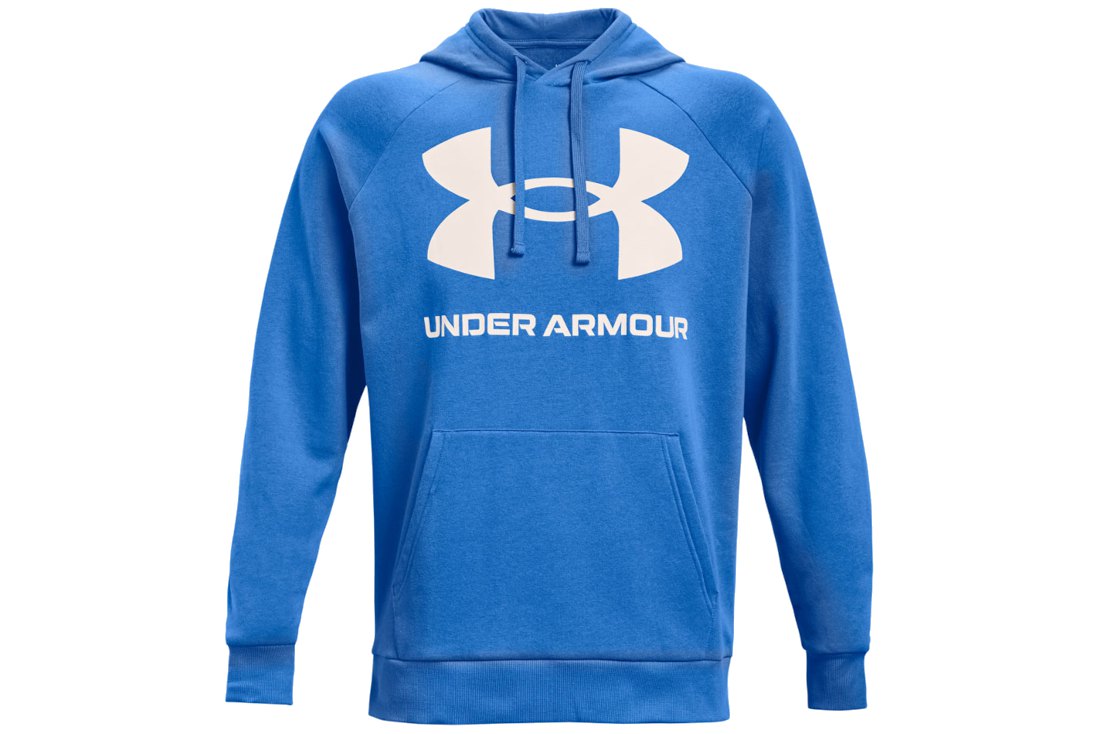 Under Armour Rival Fleece Big Logo Hoodie Blau S Mann von Under Armour