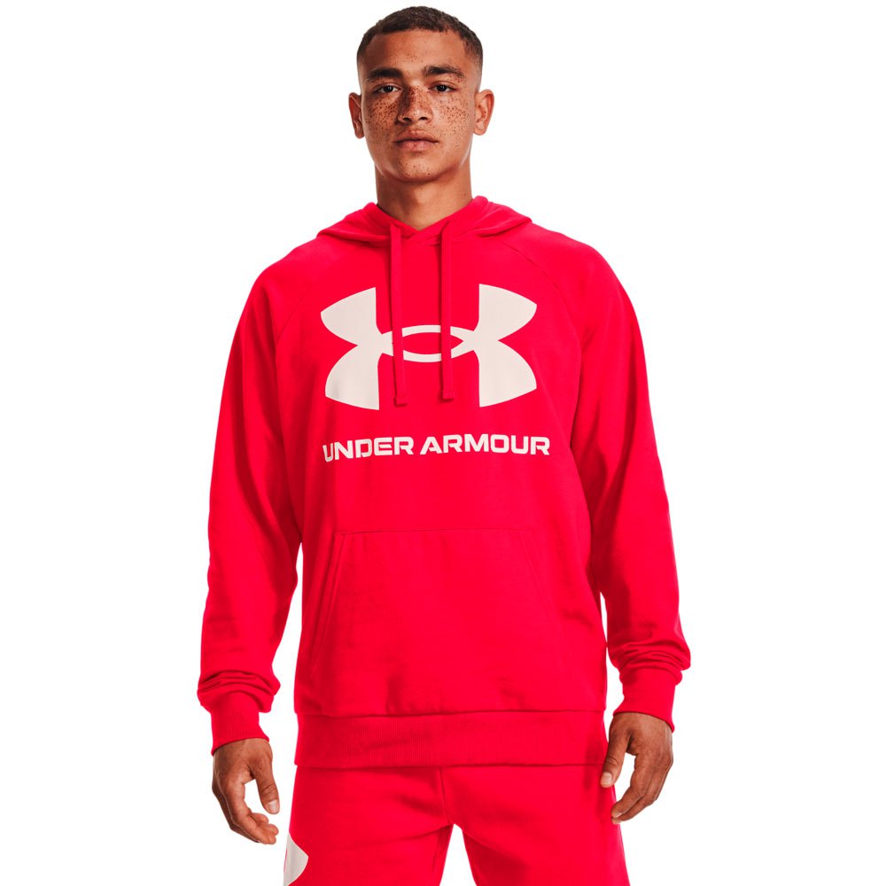 Under Armour Rival Fleece Big Logo Hoodie Rot M / Regular Mann von Under Armour