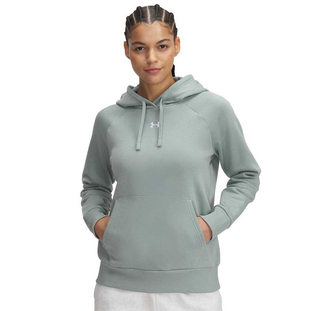 Under Armour Rival Fleece Hoodie Grün L Frau von Under Armour