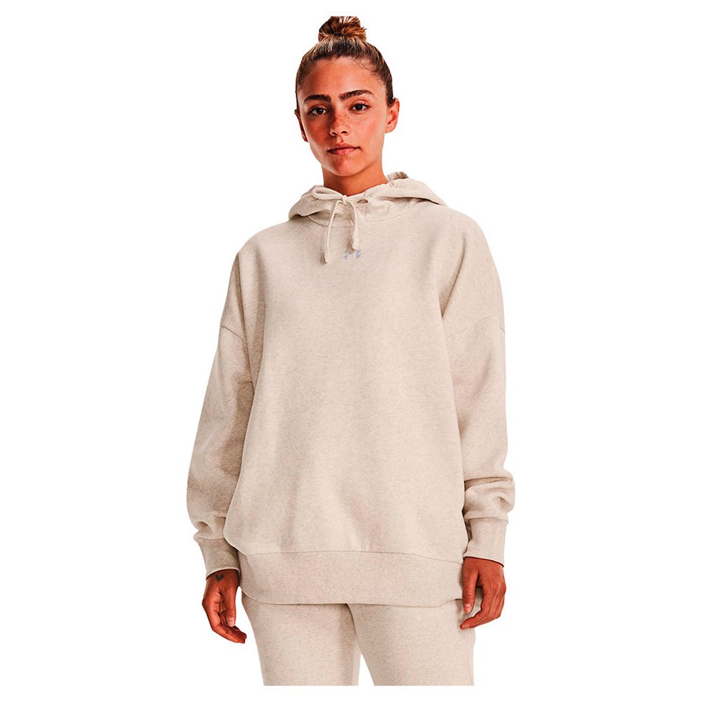 Under Armour Rival Fleece Oversized Hoodie Beige XS Frau von Under Armour