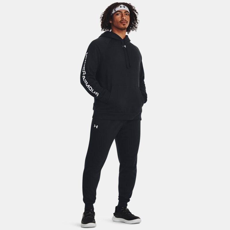 Under Armour Rival Fleece-Trainingsanzug Schwarz / Weiß S von Under Armour