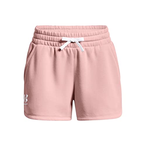 Under Armour Rival Fleece Trainingsshorts Damen rosa/weiß, S von Under Armour