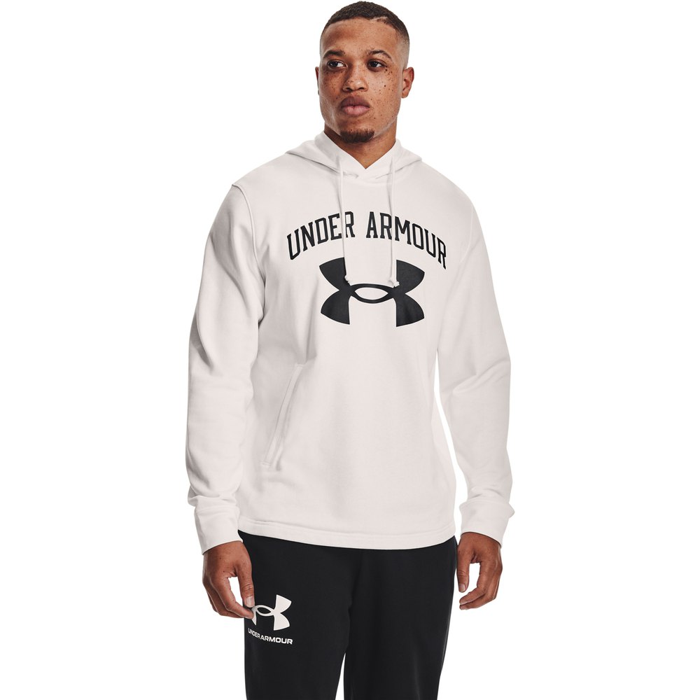 Under Armour Rival Terry Big Logo Hoodie Weiß L Mann von Under Armour