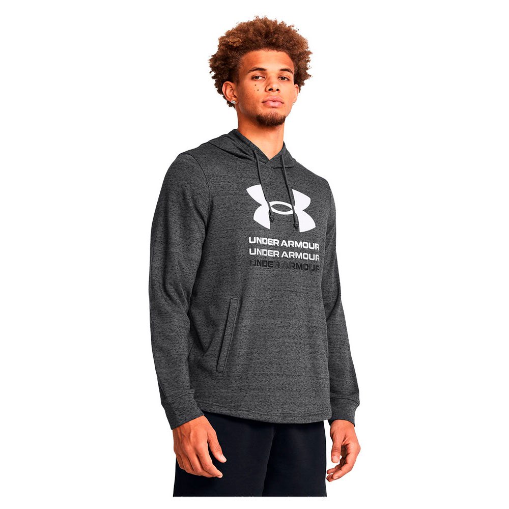 Under Armour Rival Terry Graphic Hoodie Grau S / Regular Mann von Under Armour