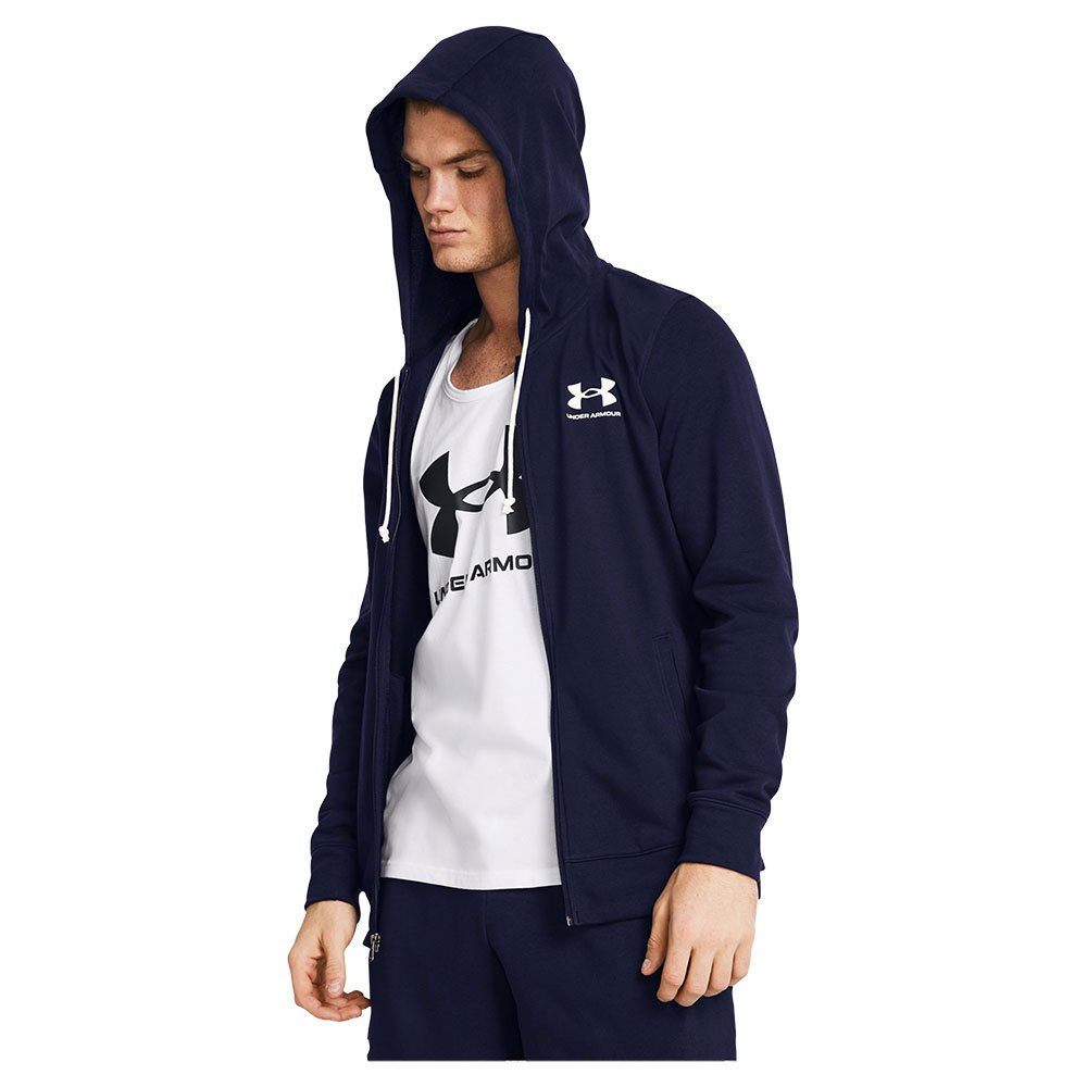 Under Armour Rival Terry Lc Full Zip Sweatshirt Blau XL Mann von Under Armour