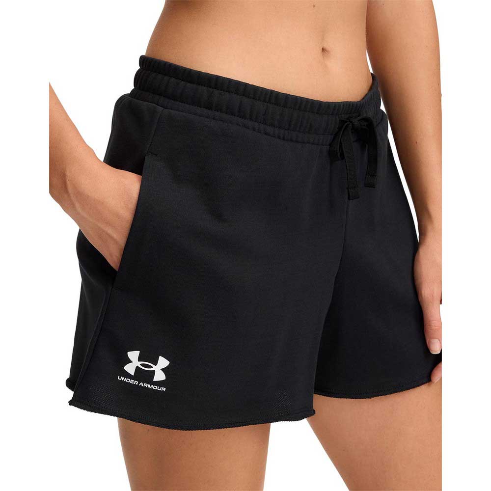 Under Armour Rival Terry Shorts Schwarz L Frau von Under Armour