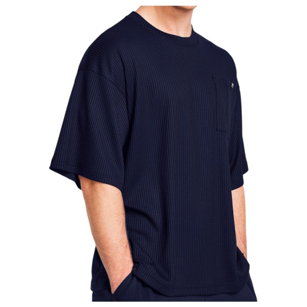 Under Armour - Rival Waffle Crew - T-Shirt Gr XL - Regular blau von Under Armour