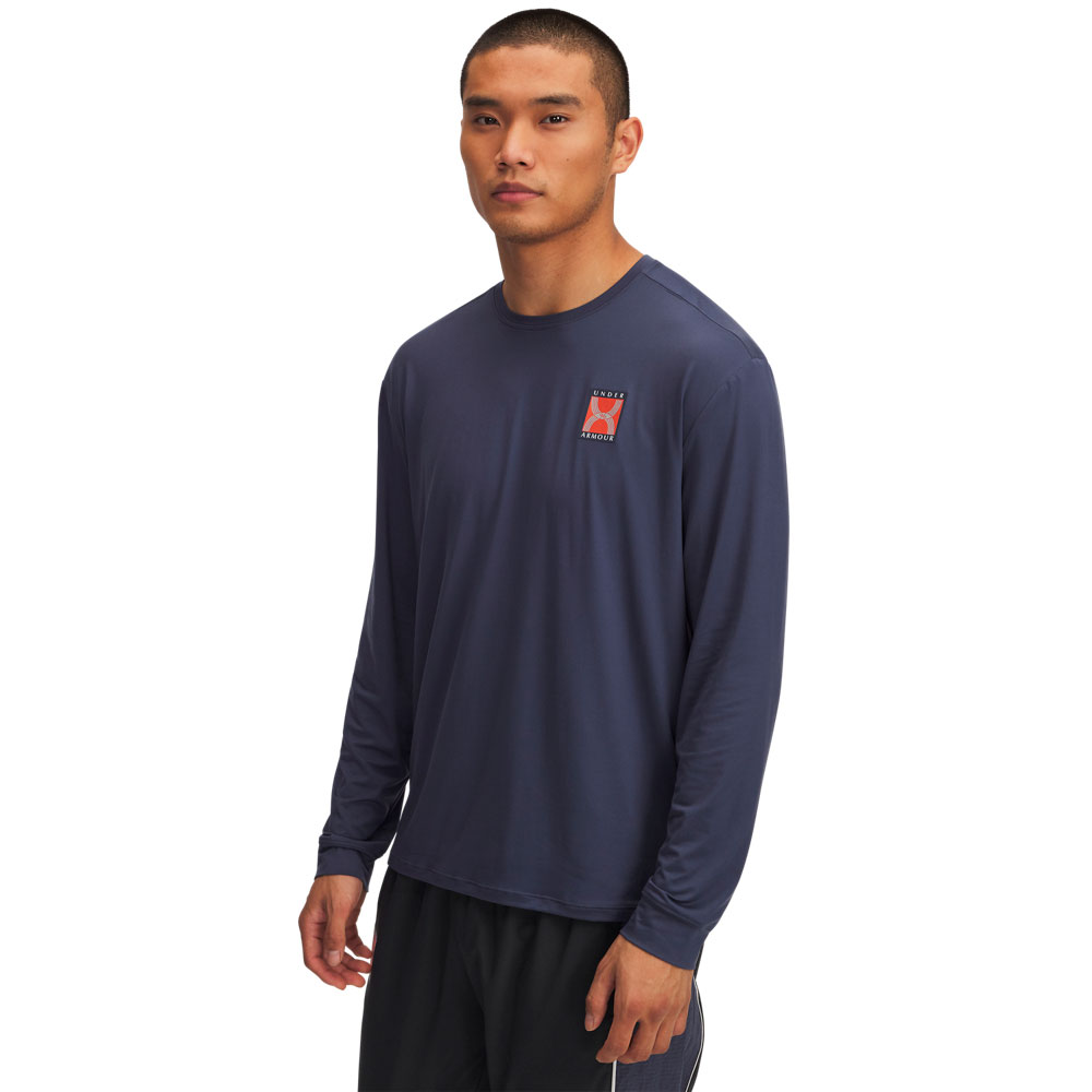Under Armour Run 96 Long Sleeve T-shirt Blau,Grau S Mann Under Armour Run 96 Long Sleeve T-shirt Blau,Grau S Mann von Under Armour