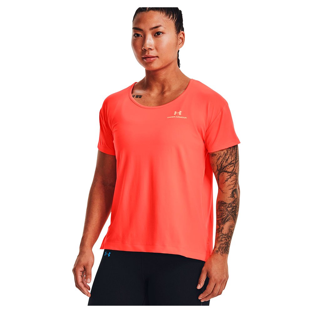 Under Armour Rush Energy Short Sleeve T-shirt Orange M Frau von Under Armour