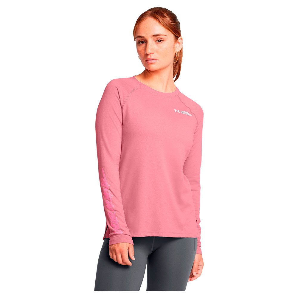 Under Armour Script Wordmark Long Sleeve T-shirt Rosa M Frau Under Armour Script Wordmark Long Sleeve T-shirt Rosa M Frau von Under Armour
