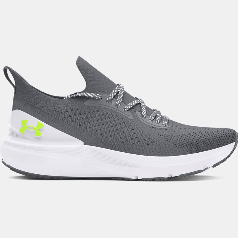 Under Armour Shift Laufschuhe für Herren Pitch Grau / Weiß / High Vis Gelb 42.5 von Under Armour