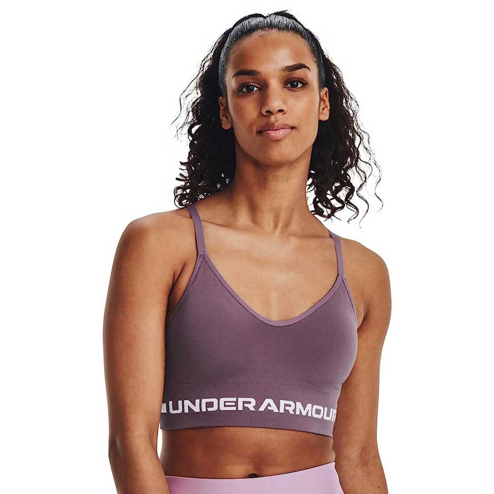 Under Armour Sports Top Low Support Seamless Lila XS Frau von Under Armour