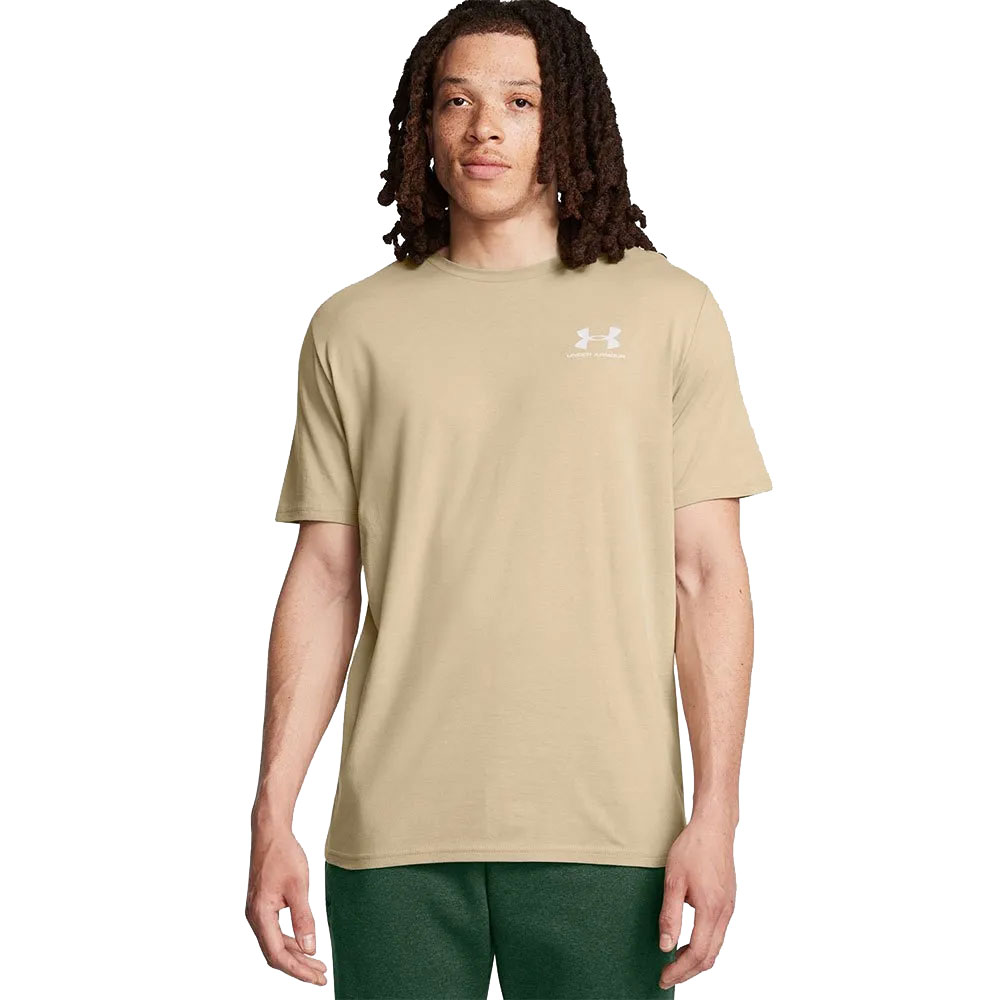 Under Armour Sportstyle Left Chest Short Sleeve T-shirt Beige L / Regular Mann von Under Armour