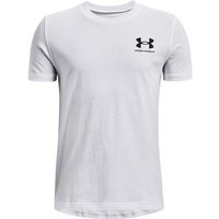 Under Armour Sportstyle Left Chest T-Shirt Jungen in weiß, Größe: 140 von Under Armour