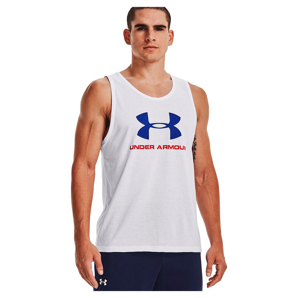 Under Armour Sportstyle Logo Sleeveless T-shirt Weiß M Mann von Under Armour