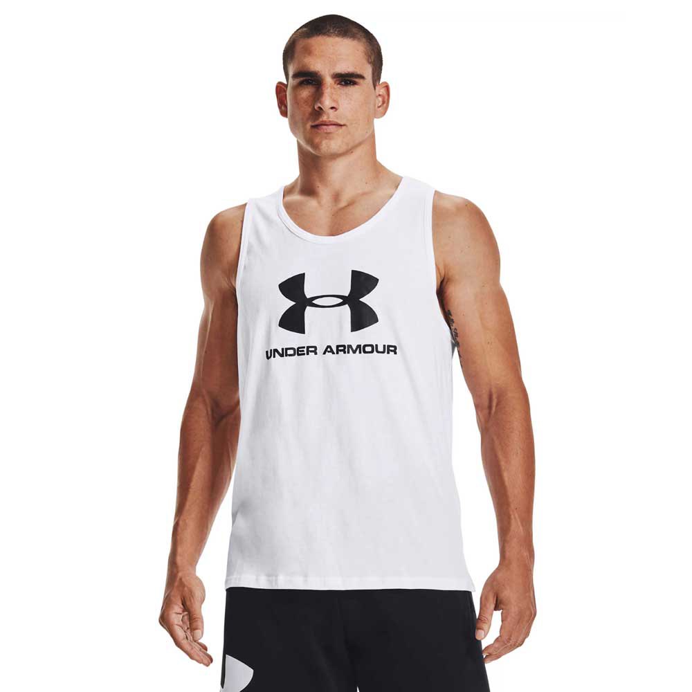 Under Armour Sportstyle Logo Sleeveless T-shirt Weiß XL Mann von Under Armour