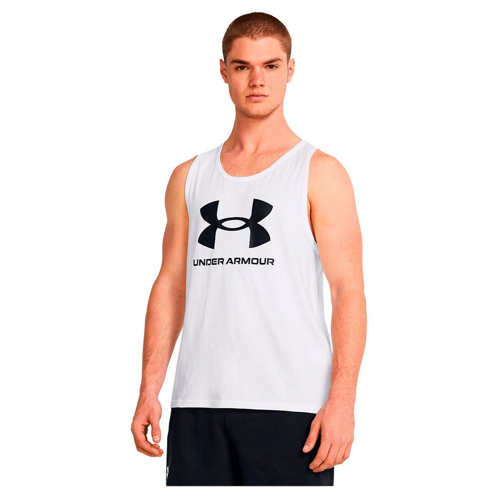 Under Armour Sportstyle Logo Sleeveless T-shirt Weiß XS / Regular Mann von Under Armour