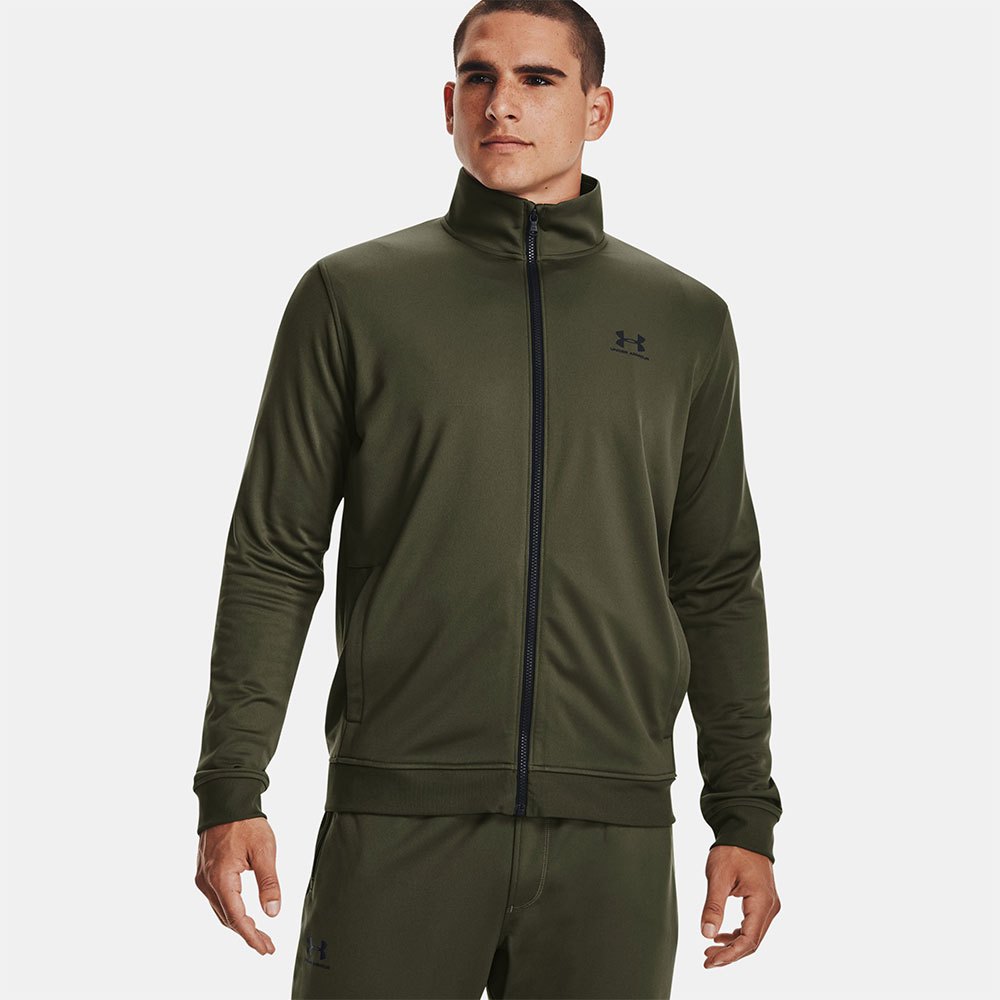 Under Armour Sportstyle Tricot Tracksuit Jacket Grün L / Regular Mann von Under Armour