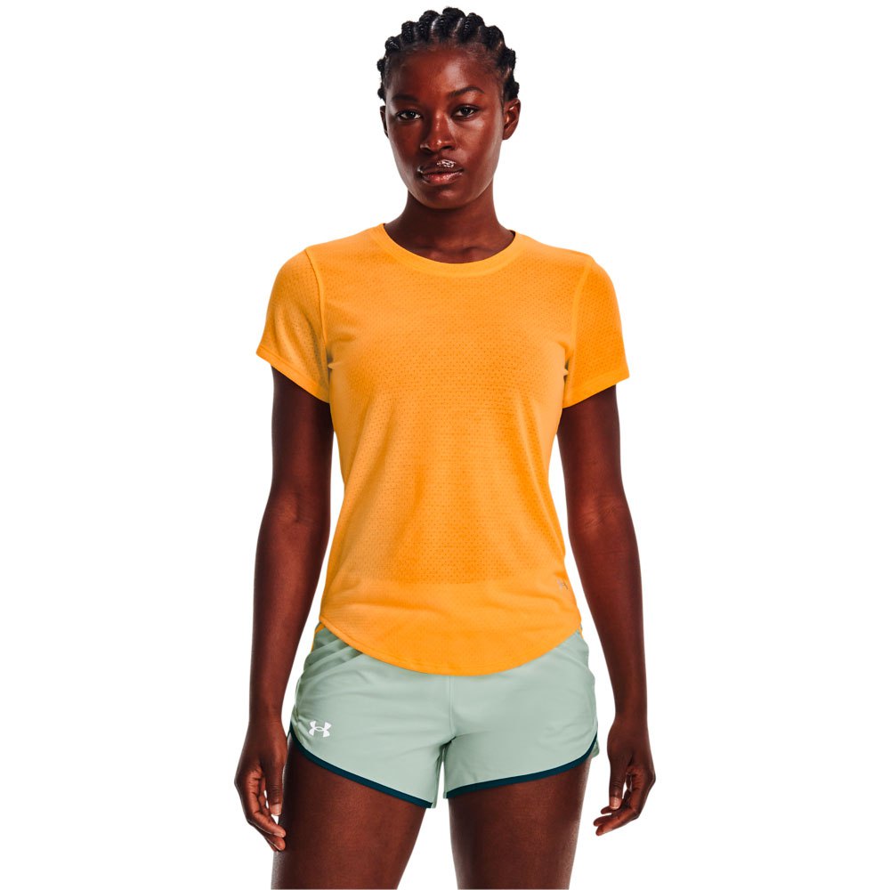 Under Armour Streaker Short Sleeve T-shirt Orange XS Frau von Under Armour