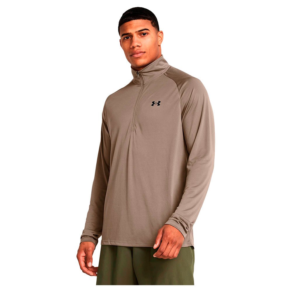 Under Armour Tech™ 2.0 Half Zip Long Sleeve T-shirt Beige M / Regular Mann von Under Armour