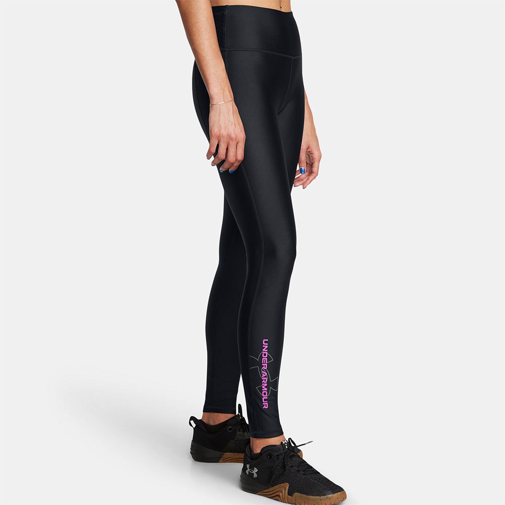 Under Armour Tech Branded Leggings Schwarz M Frau von Under Armour