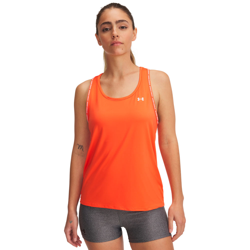 Under Armour Tech Knockout Sleeveless T-shirt Orange S Frau von Under Armour