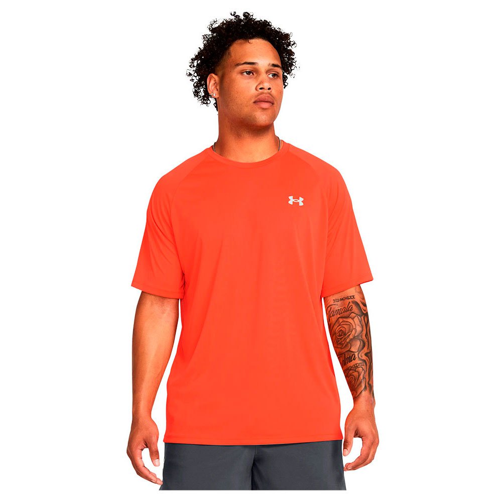Under Armour Tech Reflective Short Sleeve T-shirt Orange 2XL / Regular Mann von Under Armour