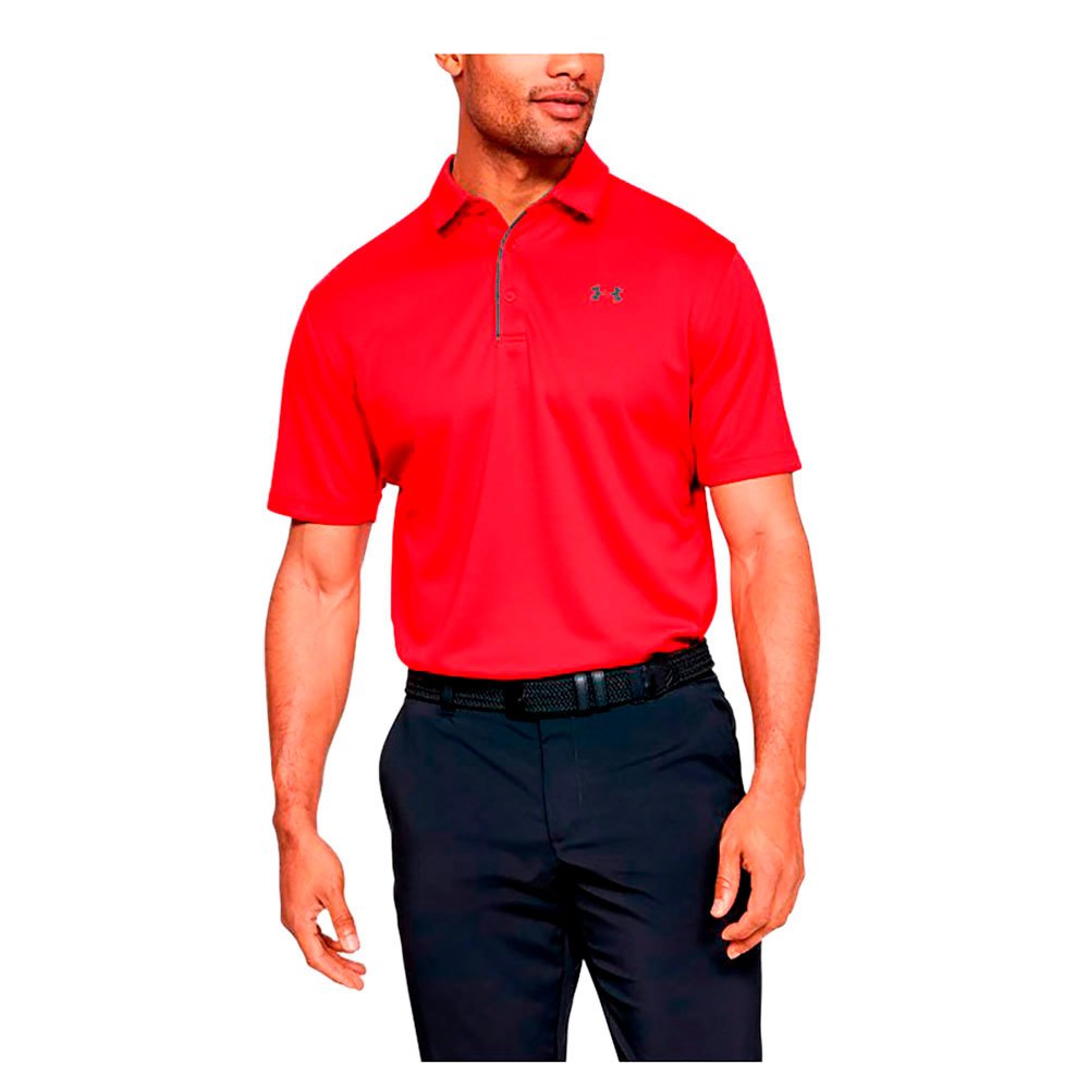 Under Armour Tech Short Sleeve Polo Rot XL / Regular Mann von Under Armour