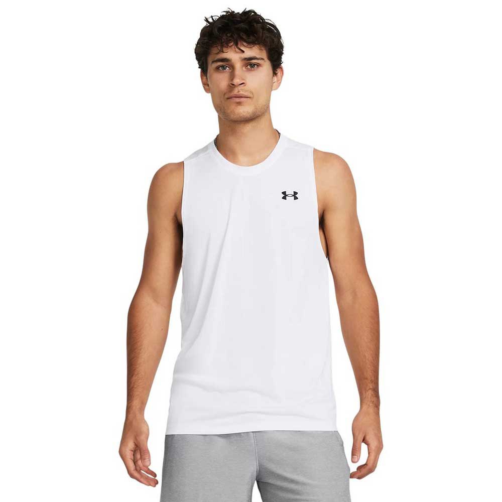 Under Armour Tech Sleeveless T-shirt Weiß S / Regular Mann von Under Armour