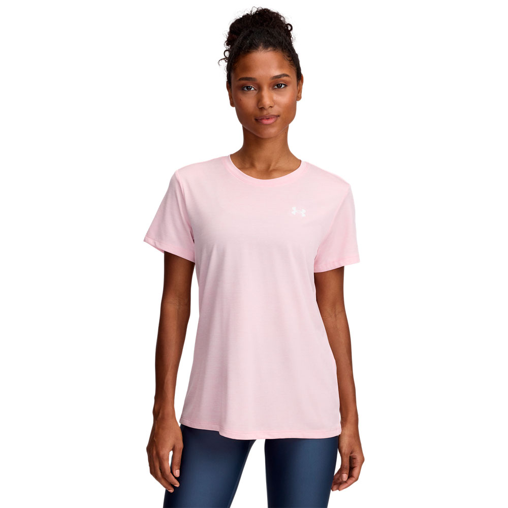 Under Armour Tech Twist Ssc Short Sleeve T-shirt Rosa XS Frau von Under Armour