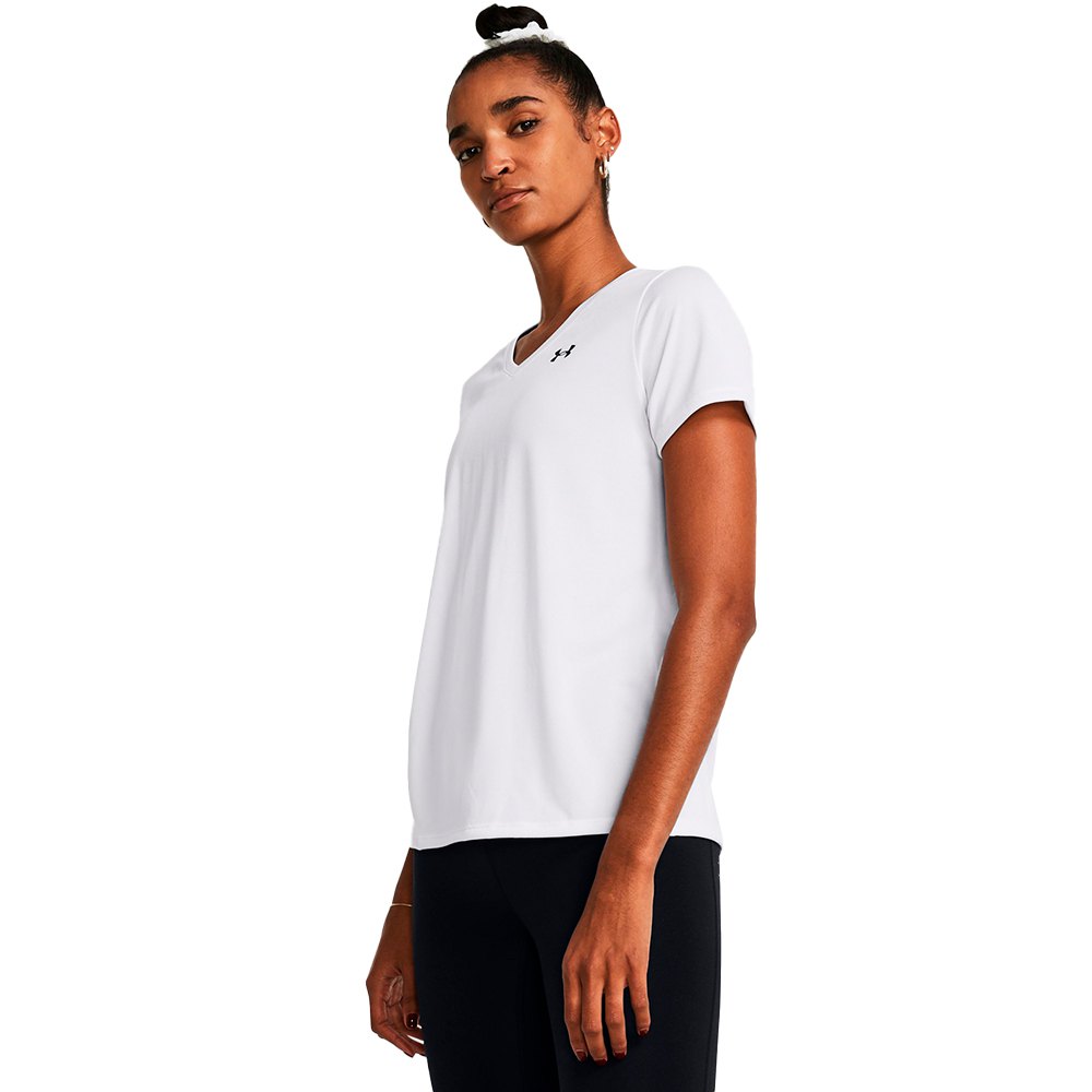 Under Armour Tech V Solid Short Sleeve T-shirt Weiß L Frau von Under Armour