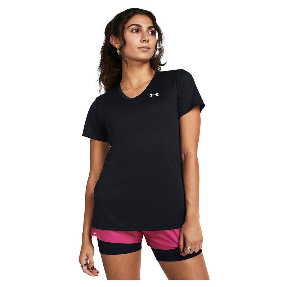 Under Armour Tech V Solid Short Sleeve T-shirt Schwarz XS Frau von Under Armour